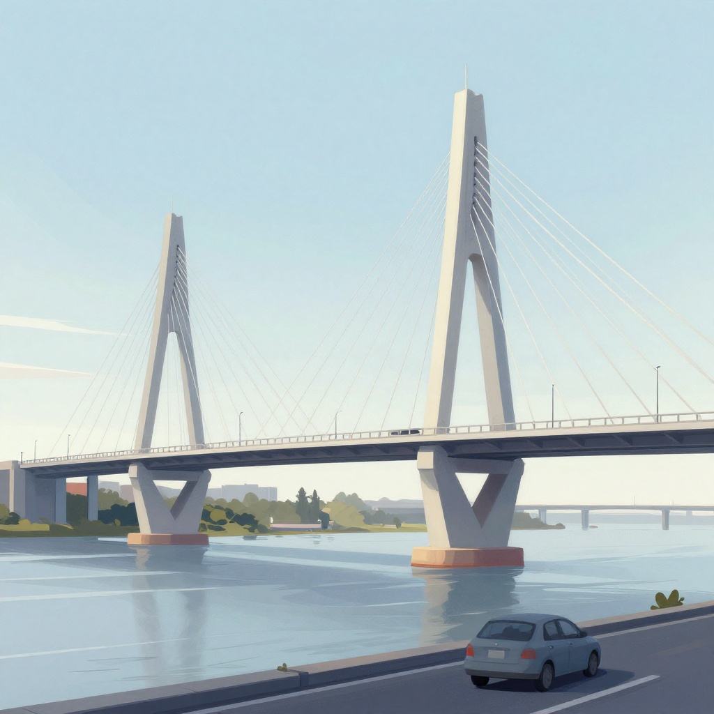 Kunst: imagen de puente a desnivel