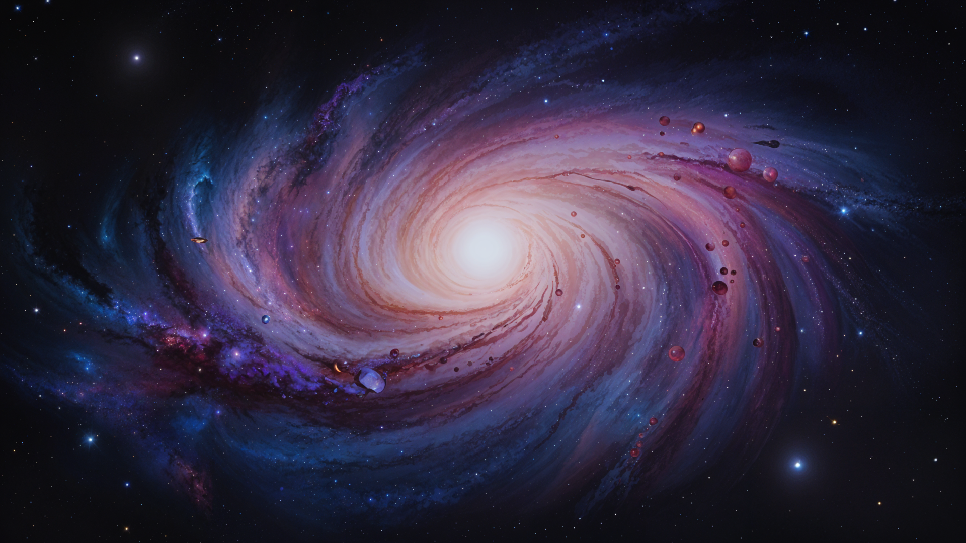 I want the galaxy, not too realistic