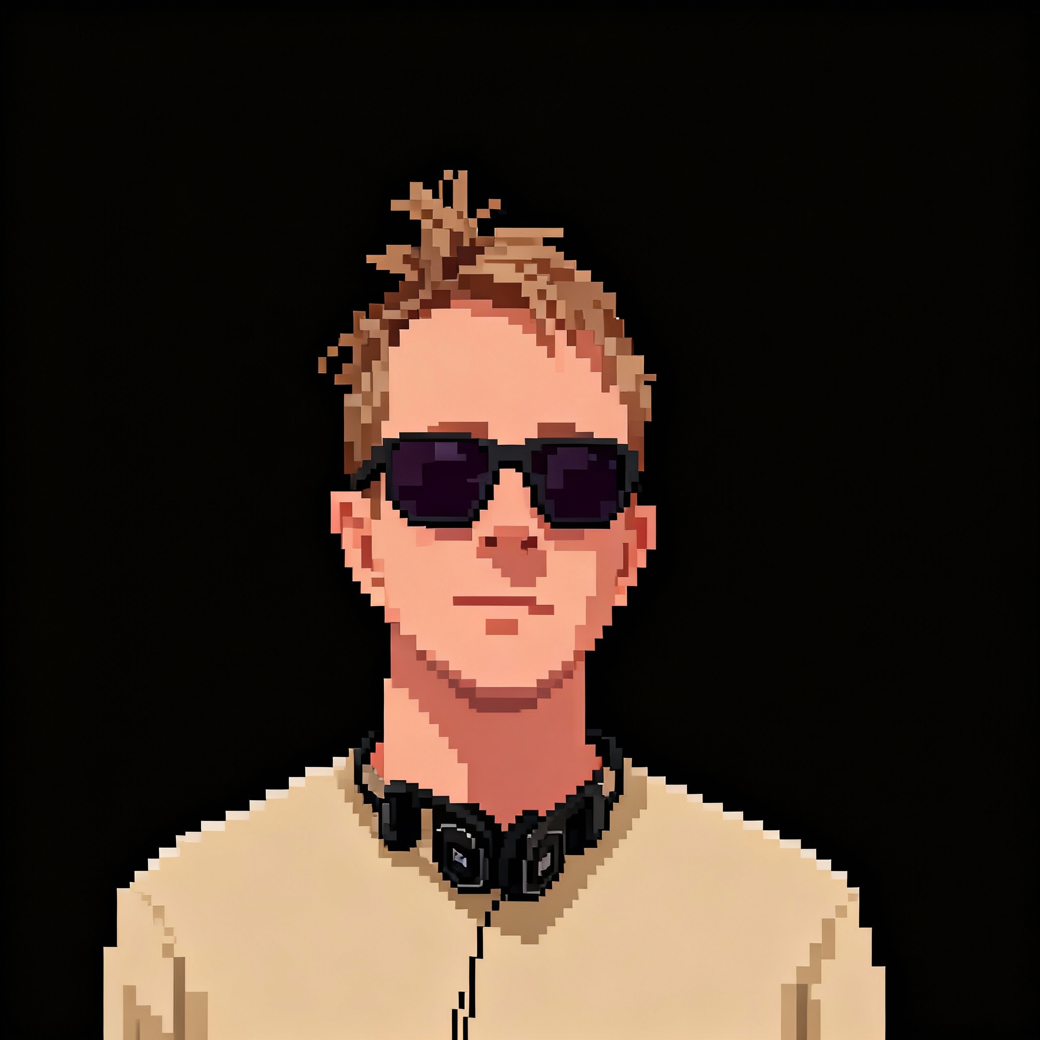 Profile Picture: center the person, remove the background (replaced with solid black) and remove the phone and hand so it doesnt look like a selfie