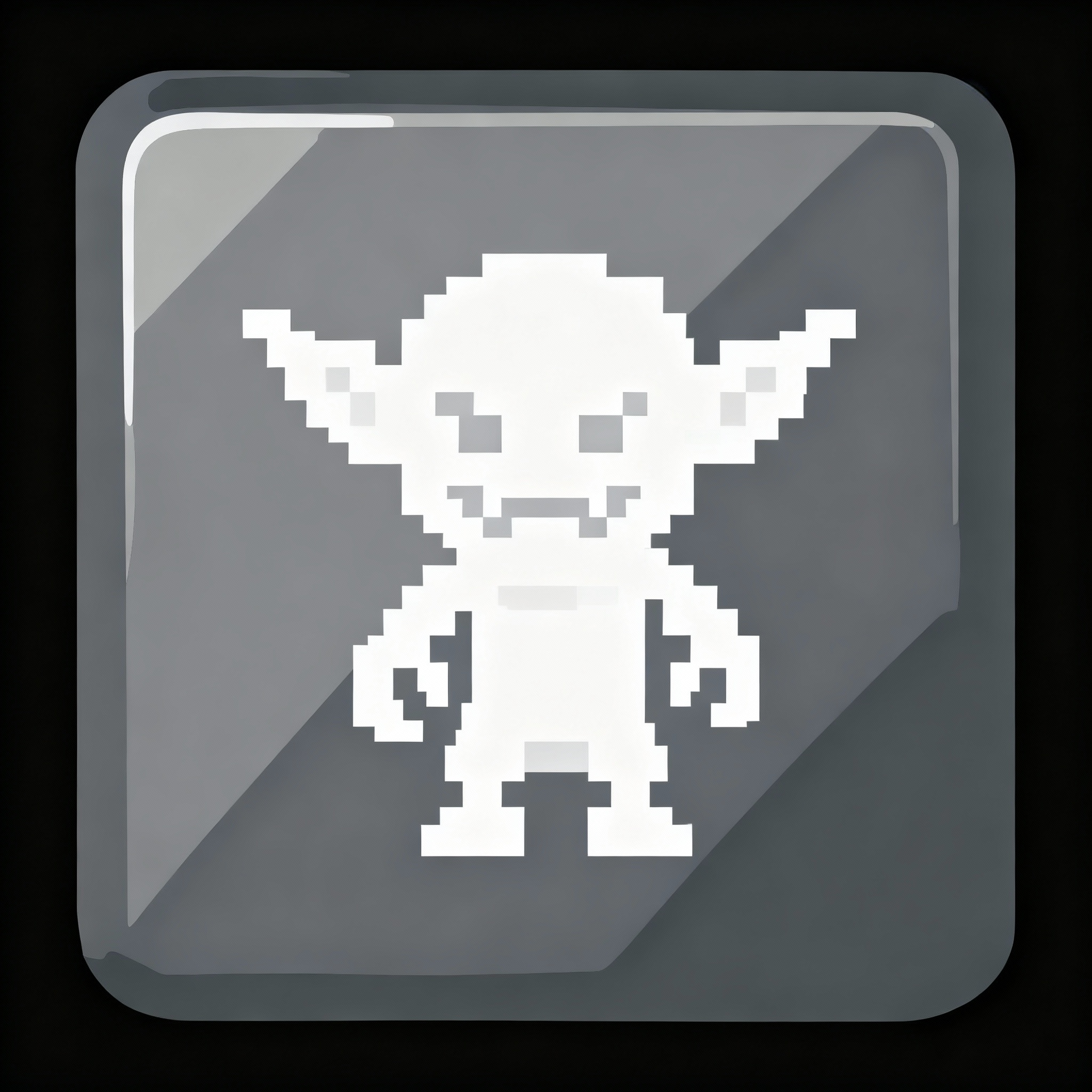 Profile Picture: a white pixelated goblin on the chip