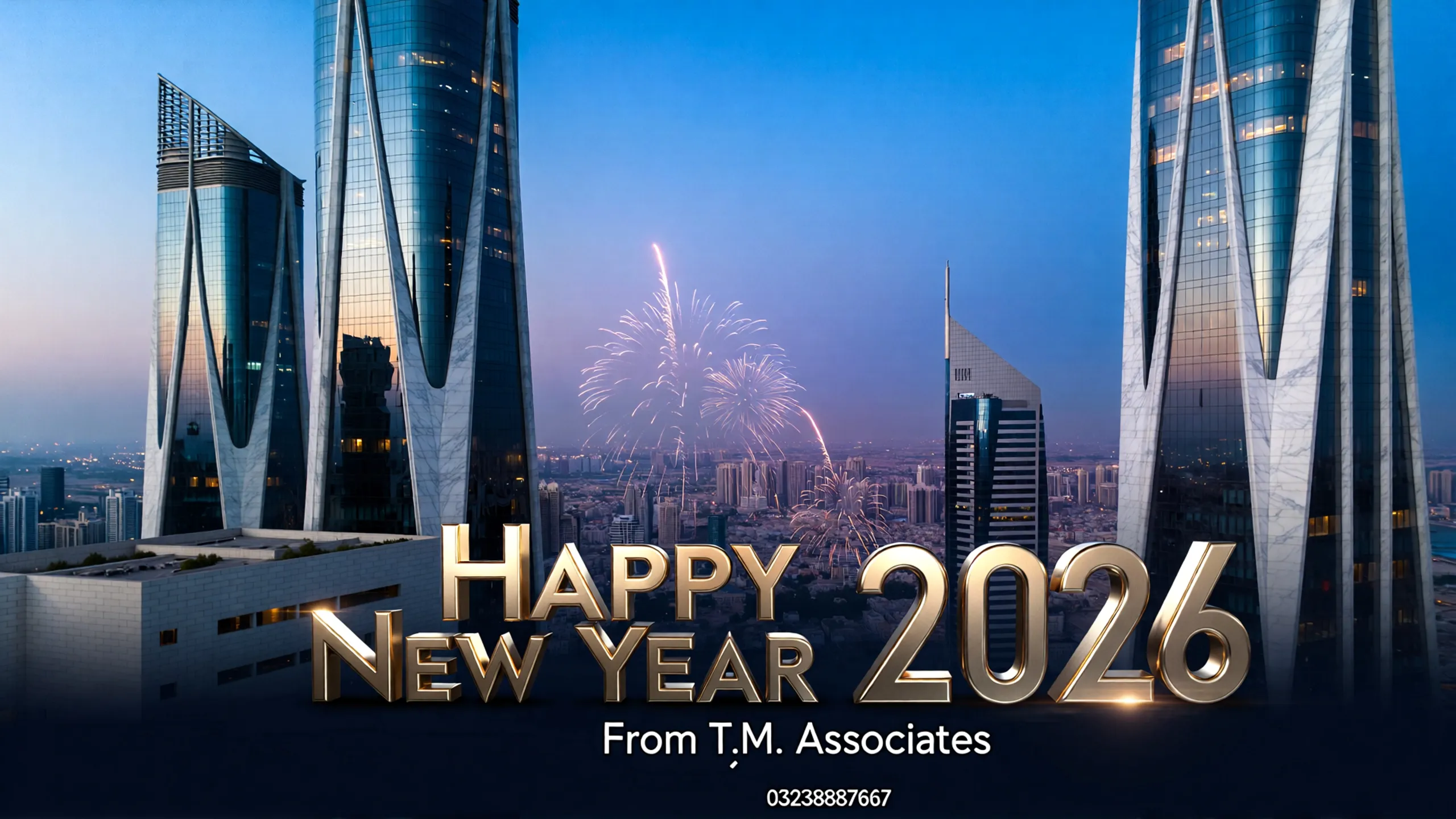 Create an Image of Happy New Year 2026
From T.M. Associates
...
