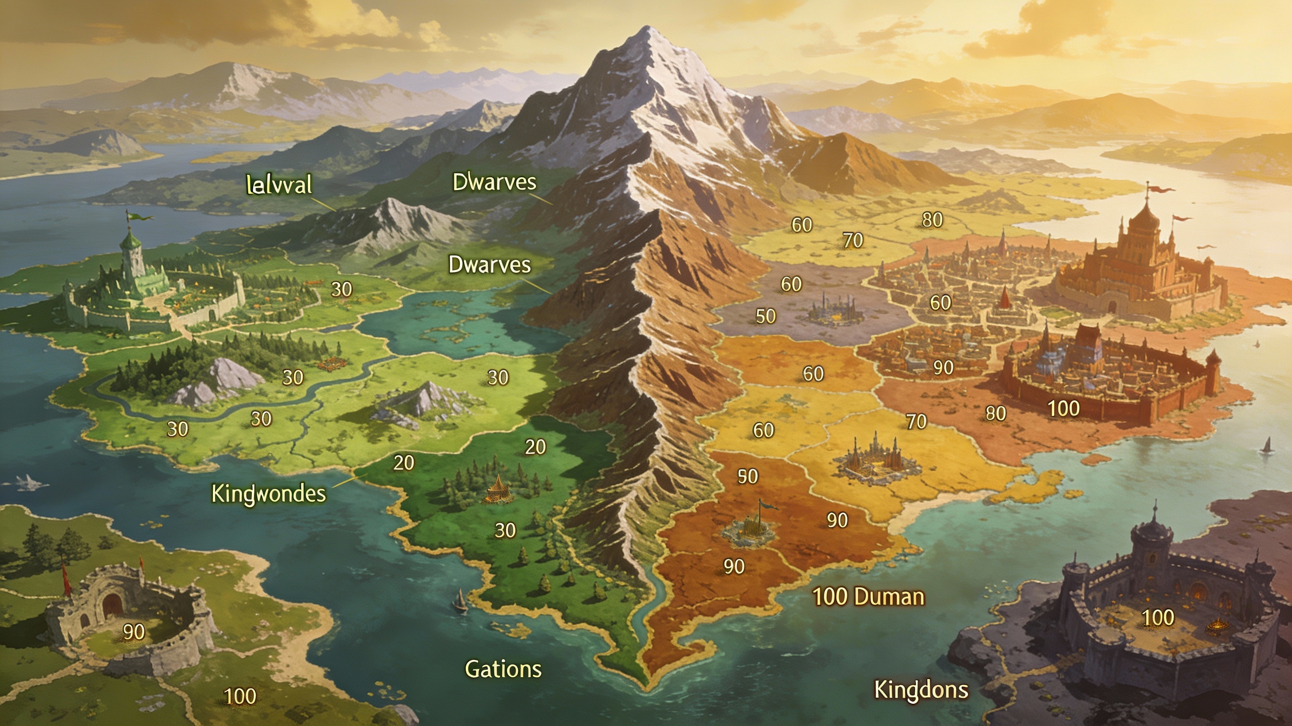 A gigantic continent divided among 6 nations/kingdoms. Runni...