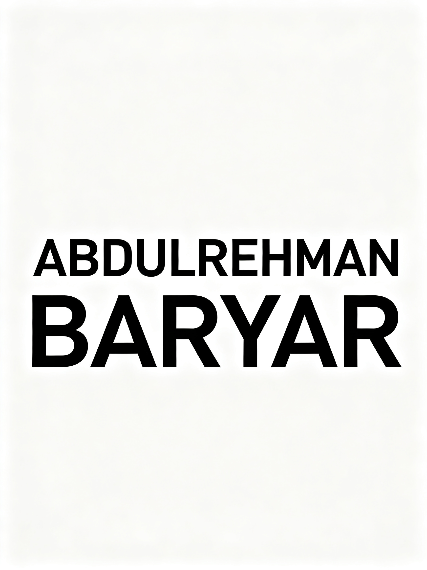 ABDULREHMAN BARYAR 