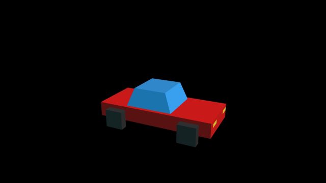 Mașină Low Poly
